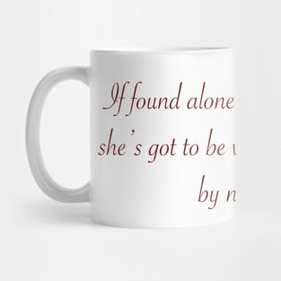 If alone husband Mug